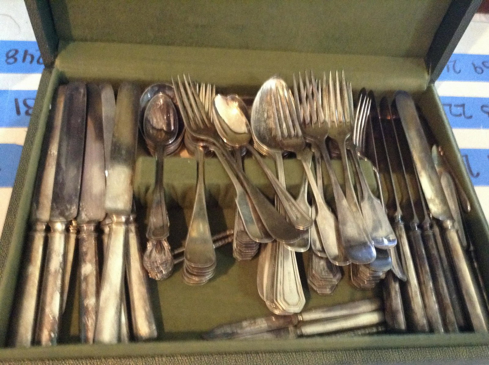 silver platted early 1900's silverware: silver platted early 1900's silverware