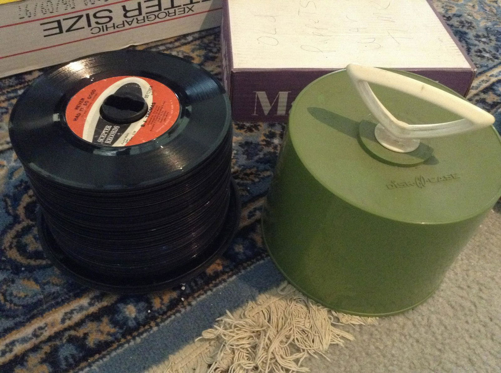 huge amount of 45's and case holder (1 of 1)