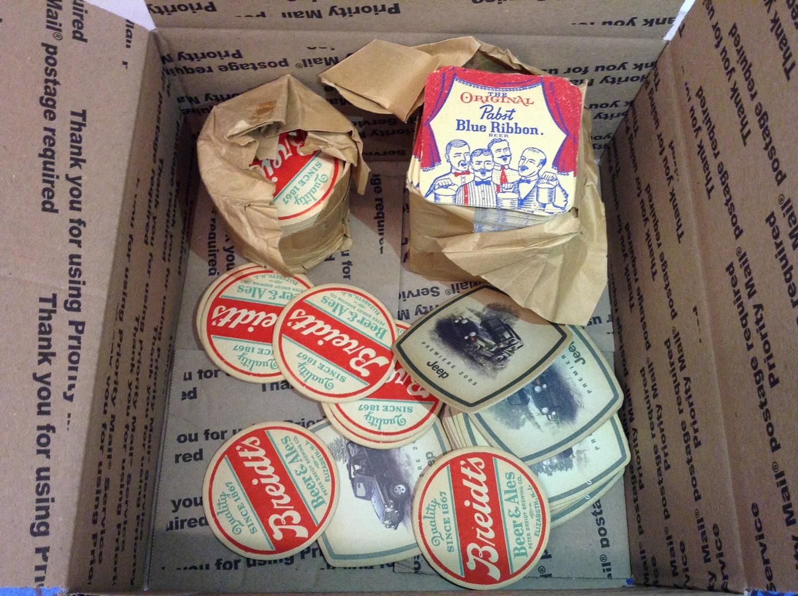 large lot of vintage paper coasters advertising: large lot of vintage paper coasters advertising