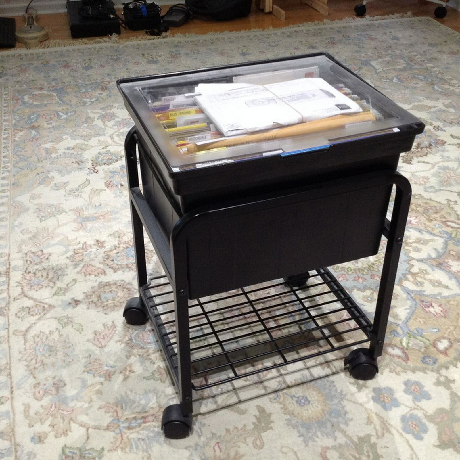 file organizer rolling cart without contents (1 of 1)