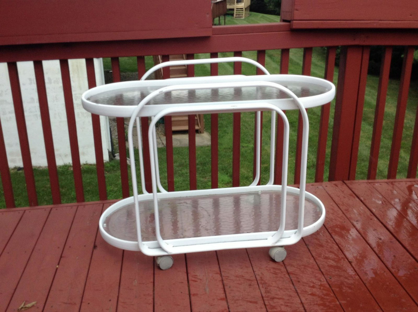 aluminum serving cart (1 of 1)