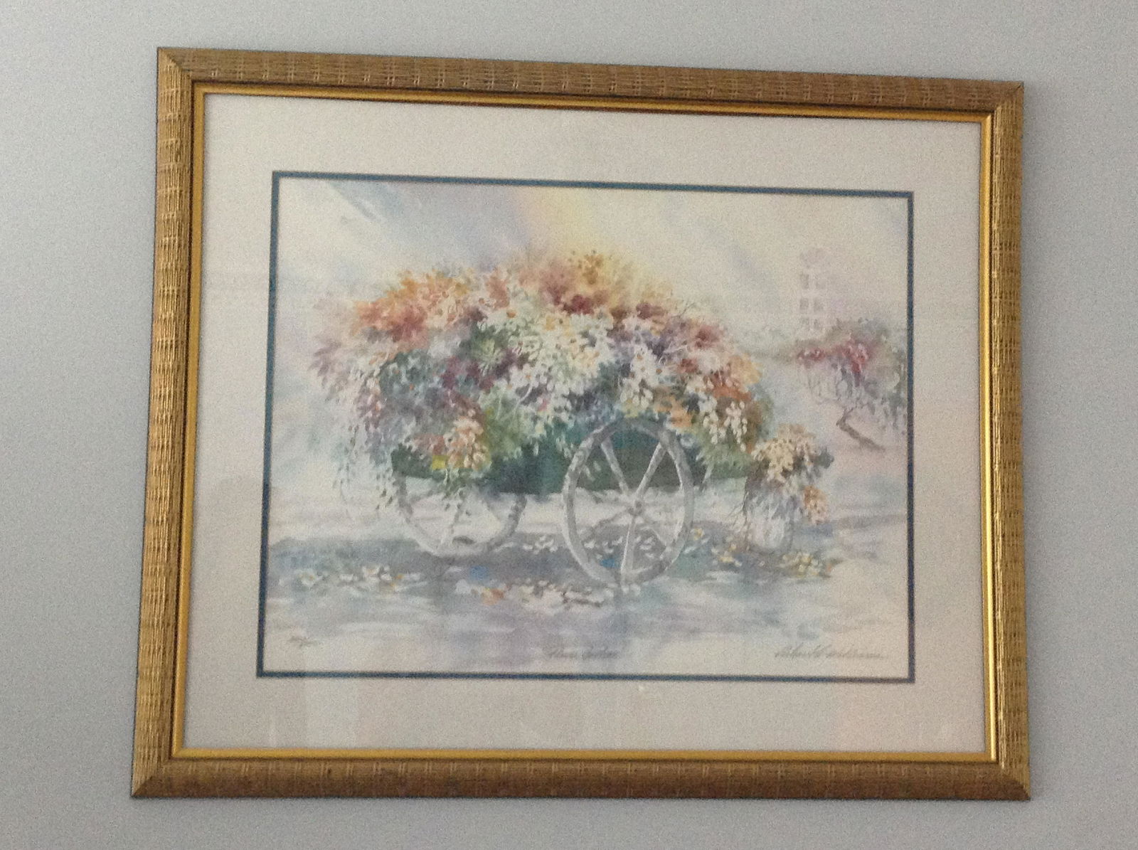 Flower Carts signed and numbered Williams 209/500 35x29 (1 of 1)