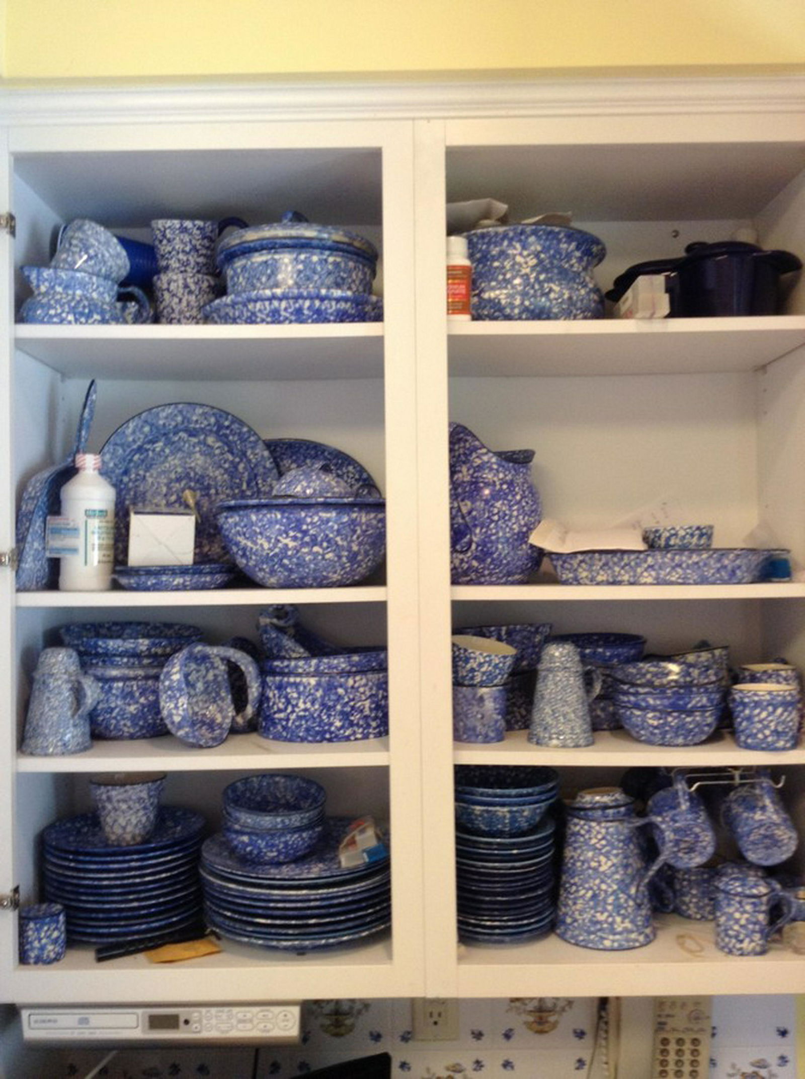 contents of cabinet large amount of stangled items (1 of 1)