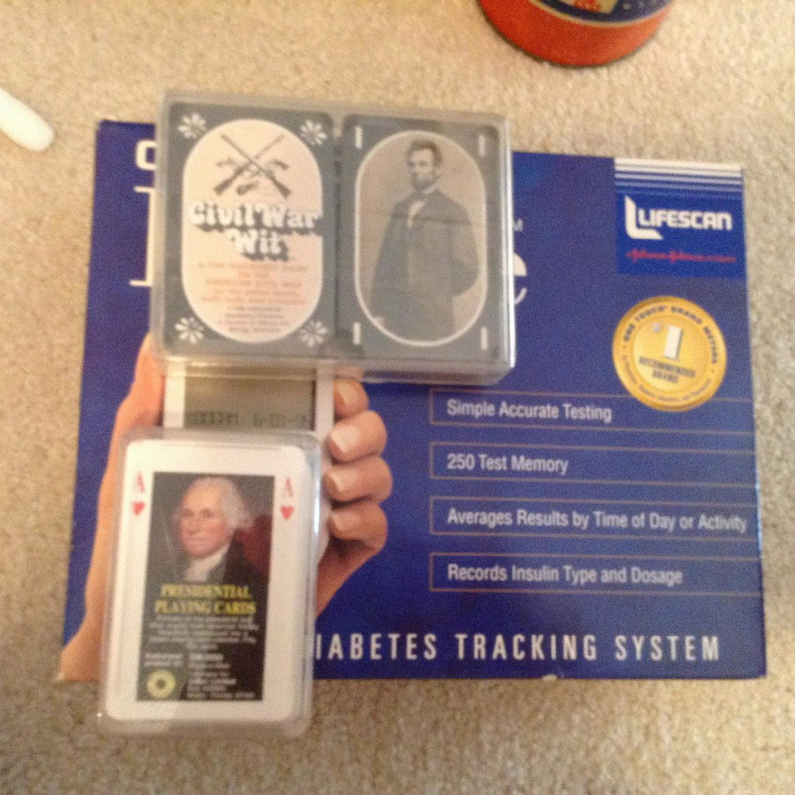 diabetes tracking system and playing cards: diabetes tracking system and playing cards