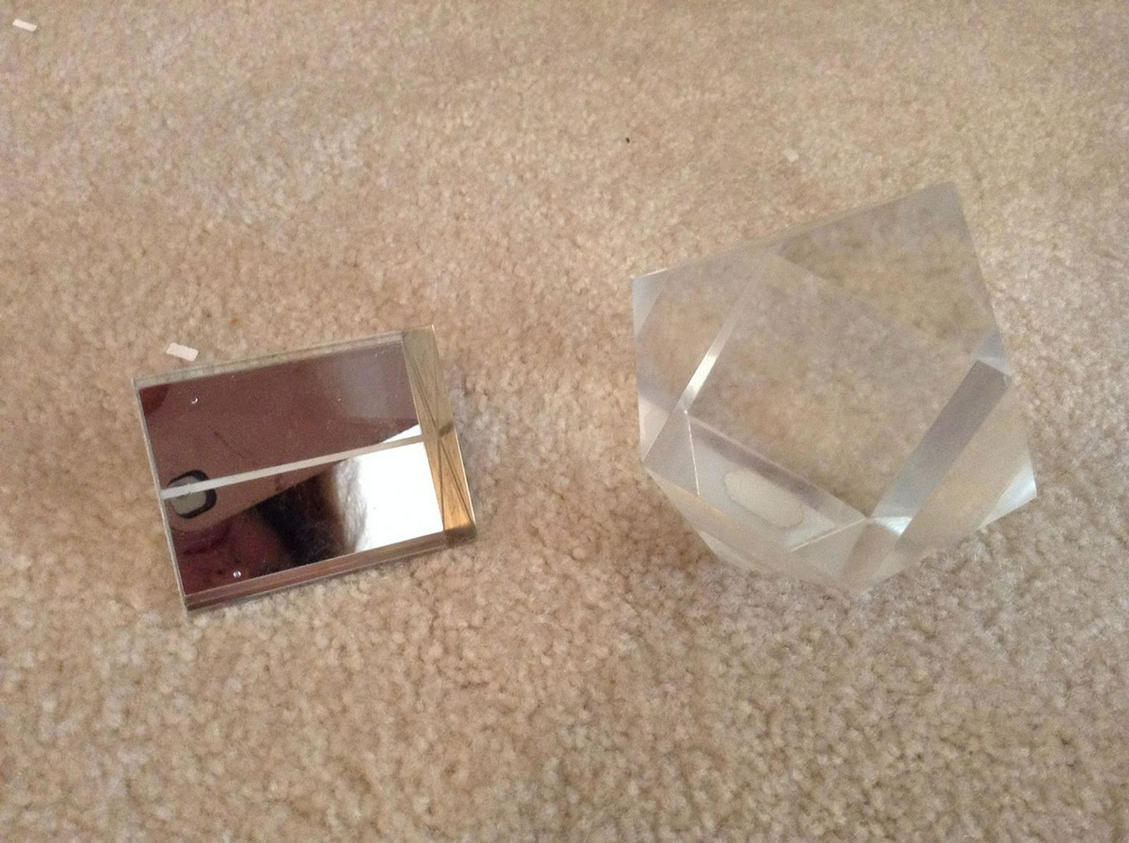 lot of two vintage paperweights, one Rey signed and (1 of 1)