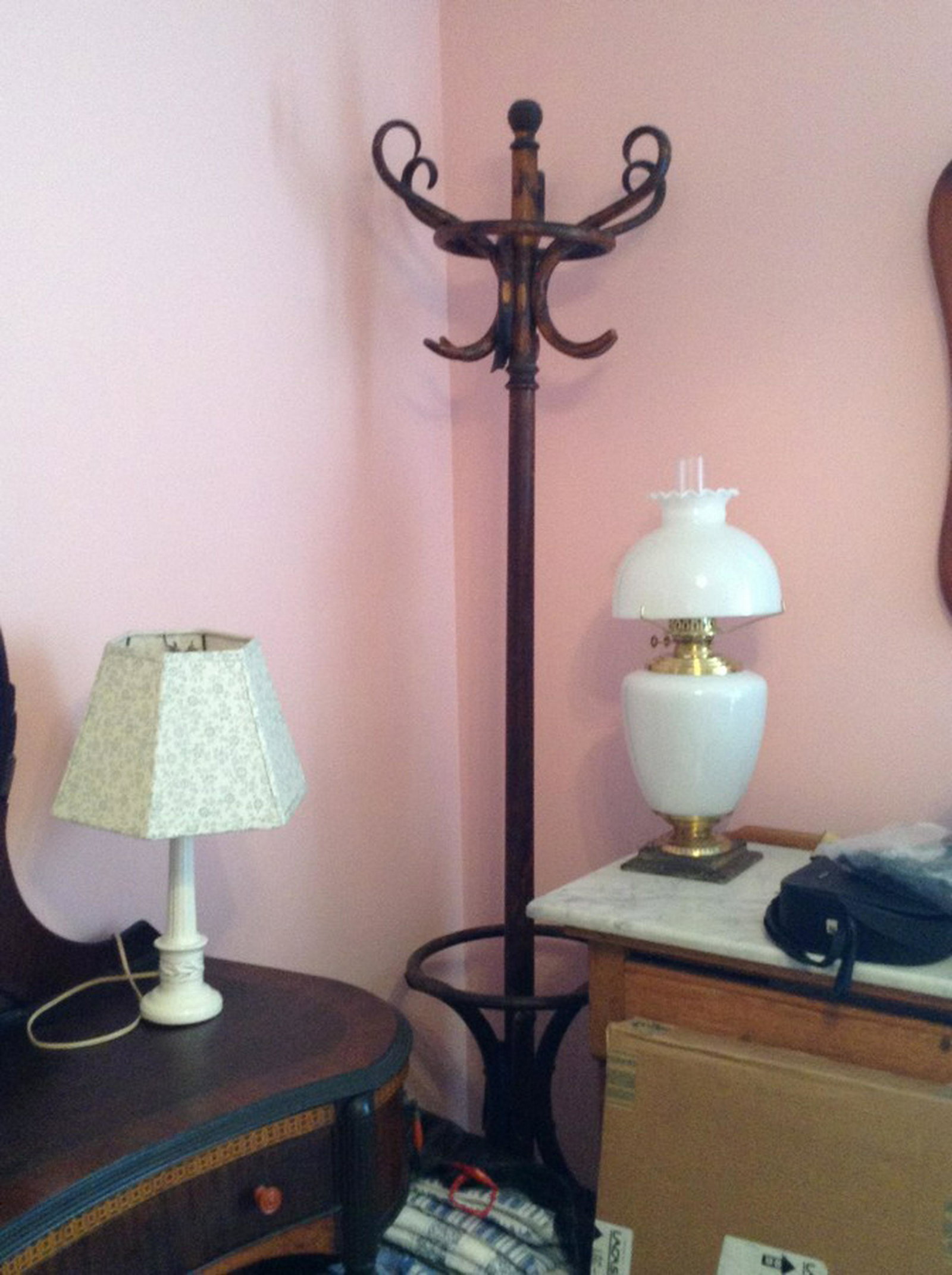 early oak coast rack and umbrella stand combination: early oak coast rack and umbrella stand combination stands 7ft tall