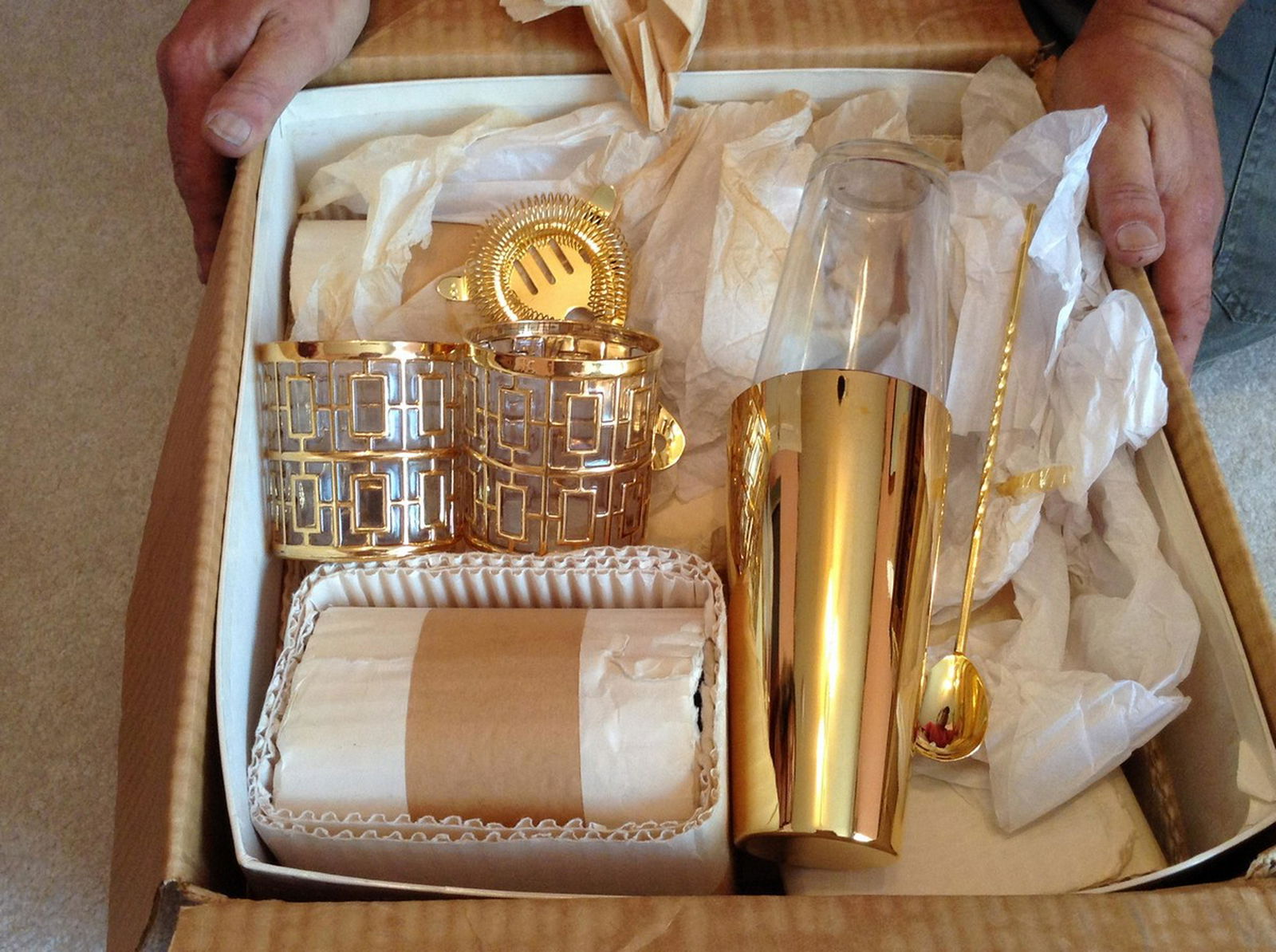 art deco never used drink set: art deco never used drink set