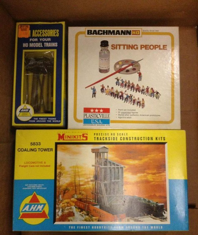 lot of three unbuilt train accessories (1 of 1)