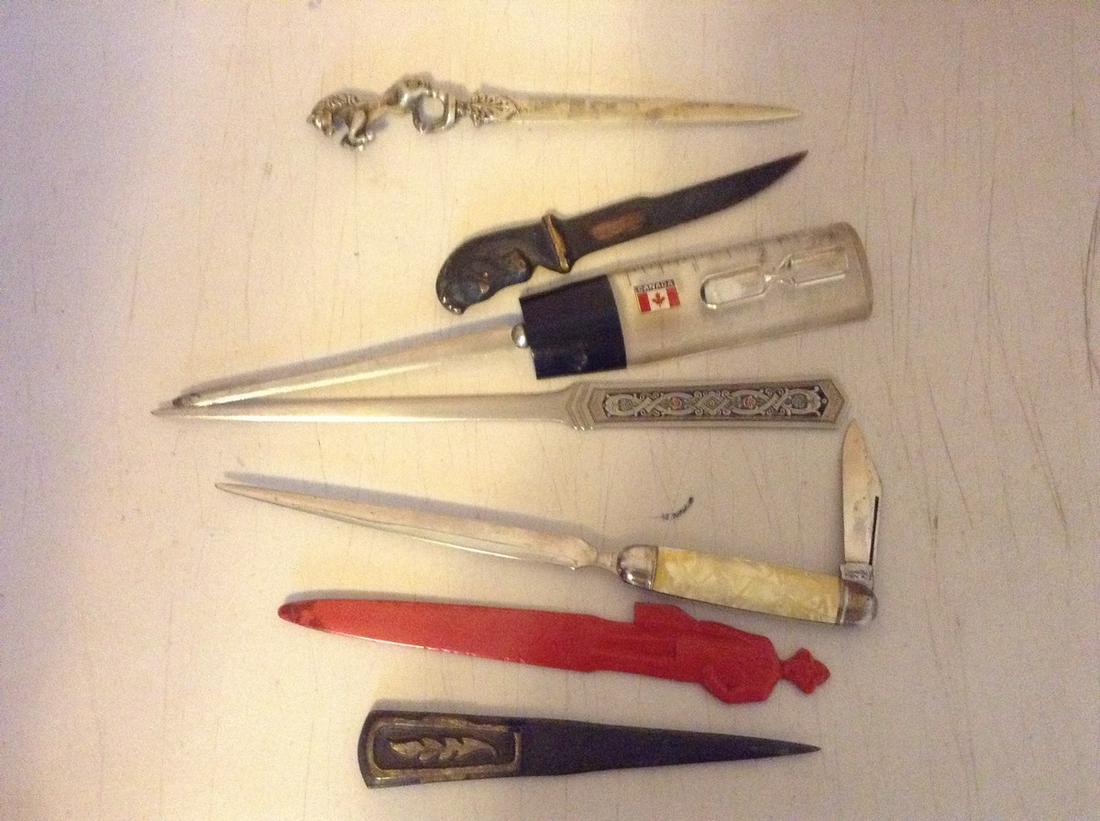 imperial pocket knife letter opener and other vintage: imperial pocket knife letter opener and other vintage letter openers