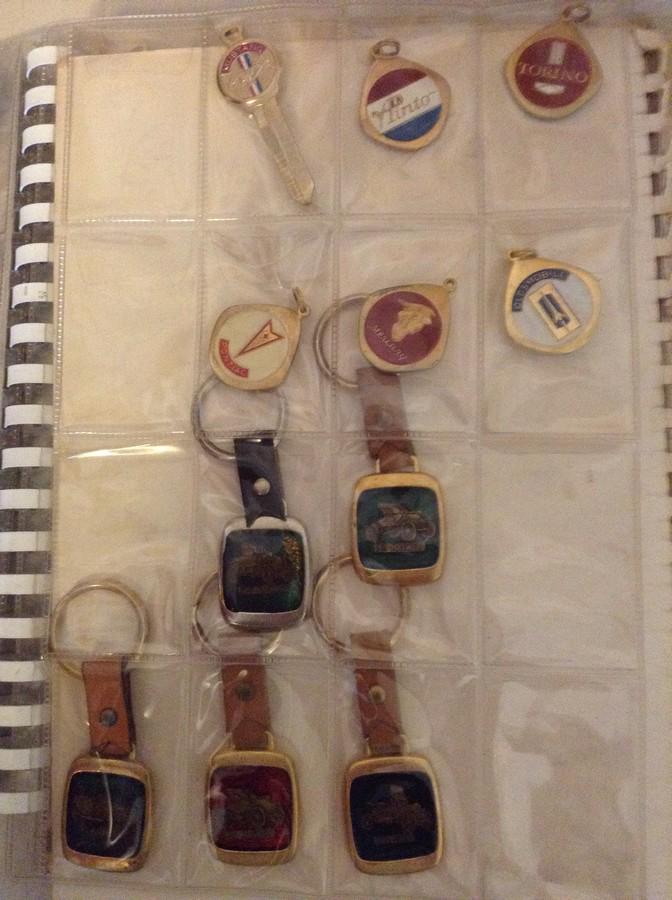 1960s automobile keychains from the dealer: 1960's automobile keychains from the dealer