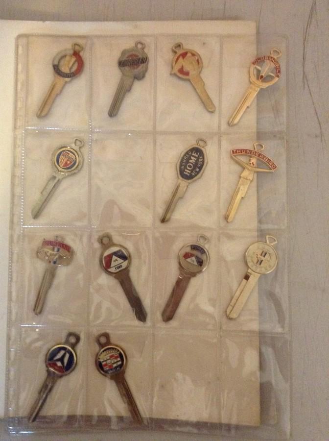 1960's automobile keychains from the dealer: 1960's automobile keychains from the dealer
