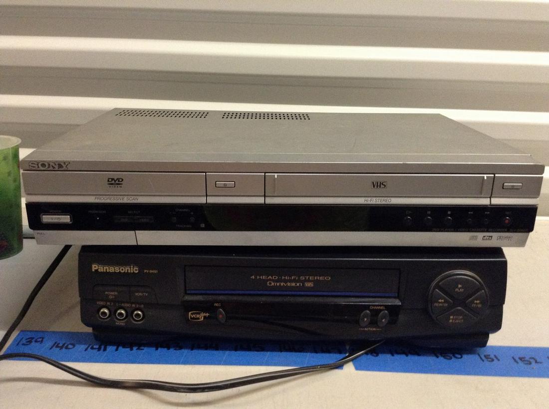 Sony and Panasonic dvd and vhs players (1 of 1)
