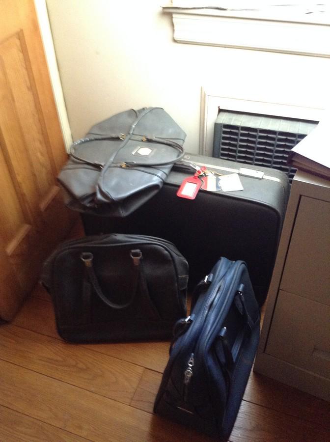 vintage American tourister and other luggage: vintage American tourister and other luggage