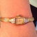 10k gold filled Bulova Ladies Watch with Diamond Chips