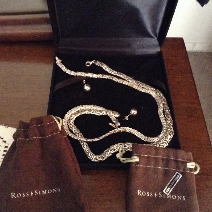 Ross and Simons Sterling silver necklace, bracelet & (1 of 1)
