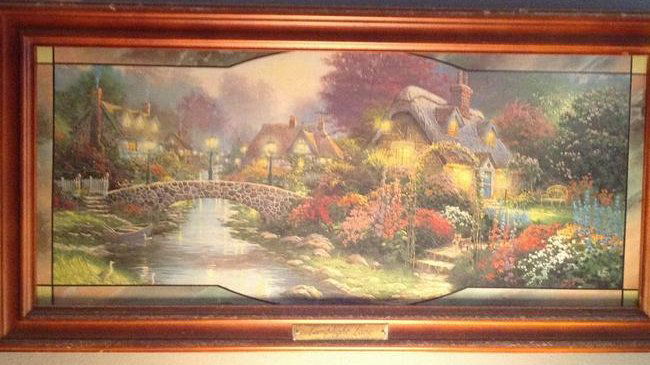 Thomas Kinkade lamp light Love (1 of 1)