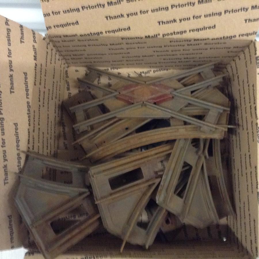 large amount of 1910 vintage train tracks (1 of 1)