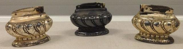 lot of three mcm table cigarette lighters (1 of 1)