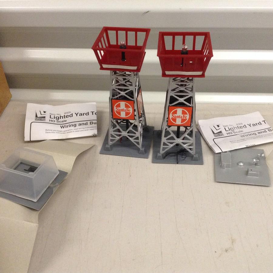 lighted yard tower, life like trains: lighted yard tower, life like trains