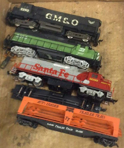 lot of four train engines (1 of 1)