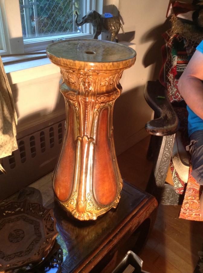 ceramic plant stand 22' high (1 of 1)