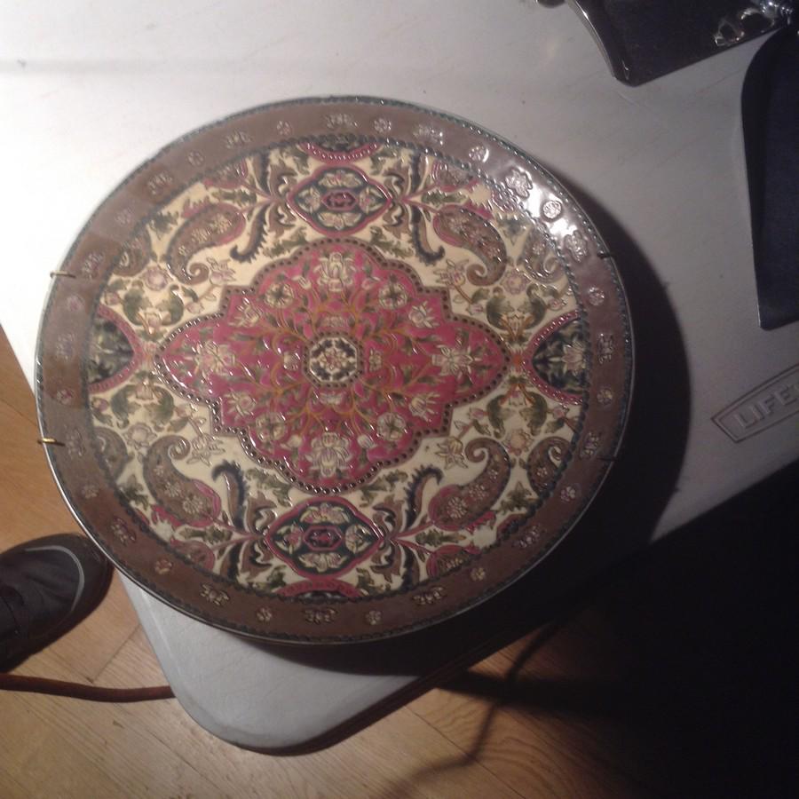 ornate oriental wall hanging tray (1 of 1)