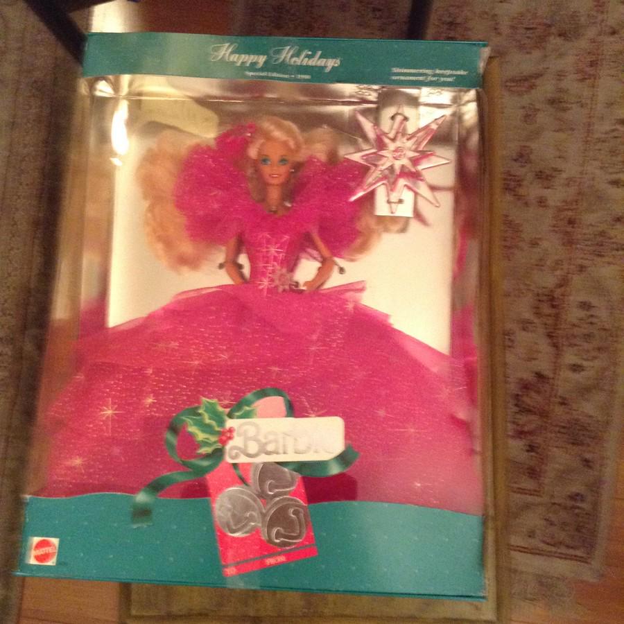 happy holidays special edition barbie 1990  new in the (1 of 1)