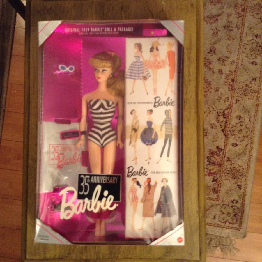 original 1959 barbie doll and package special edition reproduction