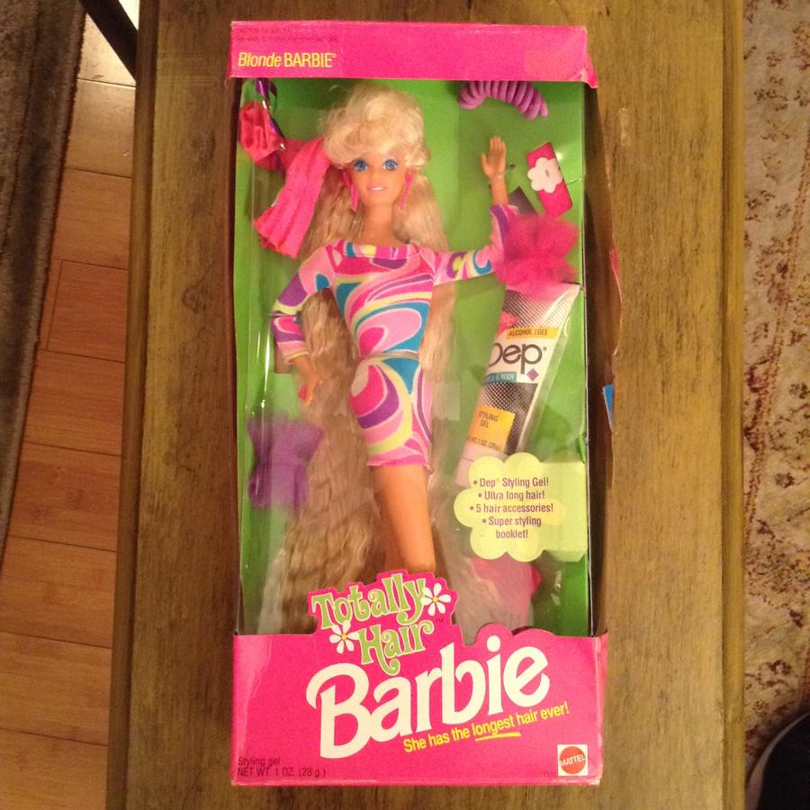 Totally hair barbie with hair gel new in the box (1 of 1)