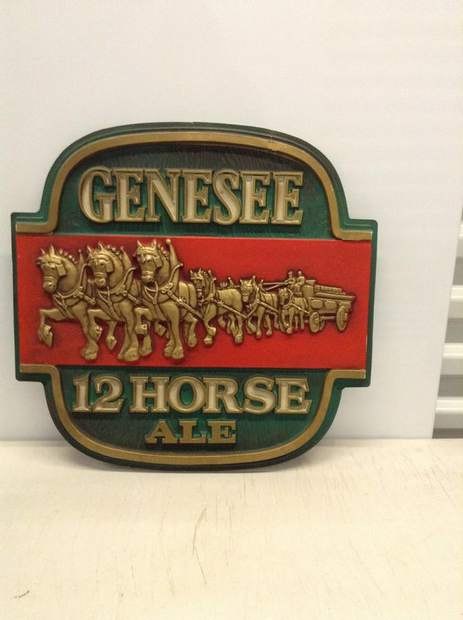 Genesee Ale 12 Horse Sign 17x16 (1 of 1)