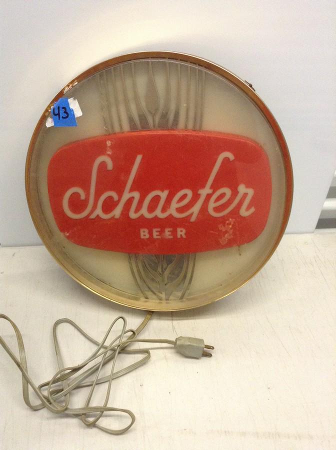 Schaefer beer light up sign 15x15 (1 of 1)