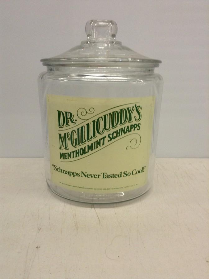 Dr. McGillicuddy's large jar with lid 10" inches tall (1 of 1)