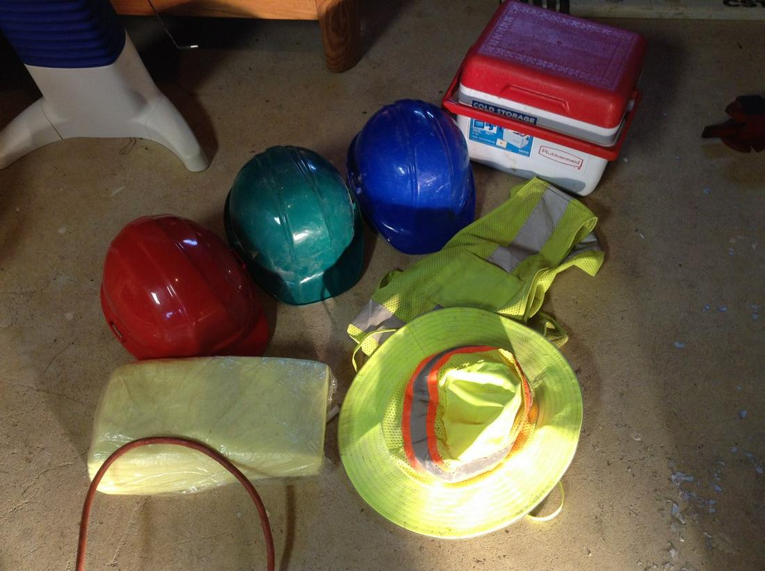 hard hats and safety equipment (1 of 1)