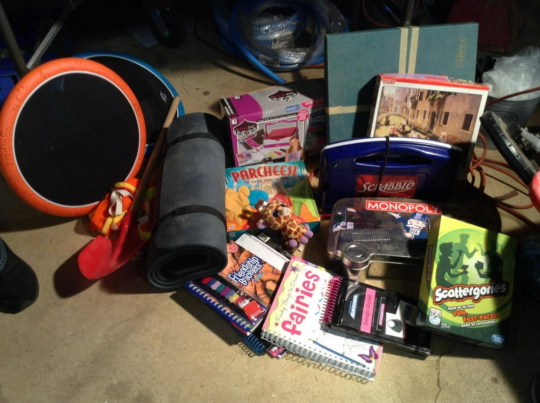 large amount of children's toy and yoga mats (1 of 1)