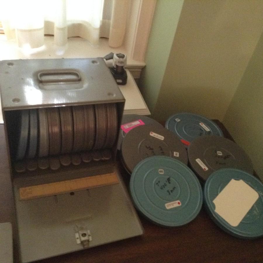 Lg amount home movie w/ some empty w/ carrycase: Lg amount home movie w/ some empty w/ carrycase