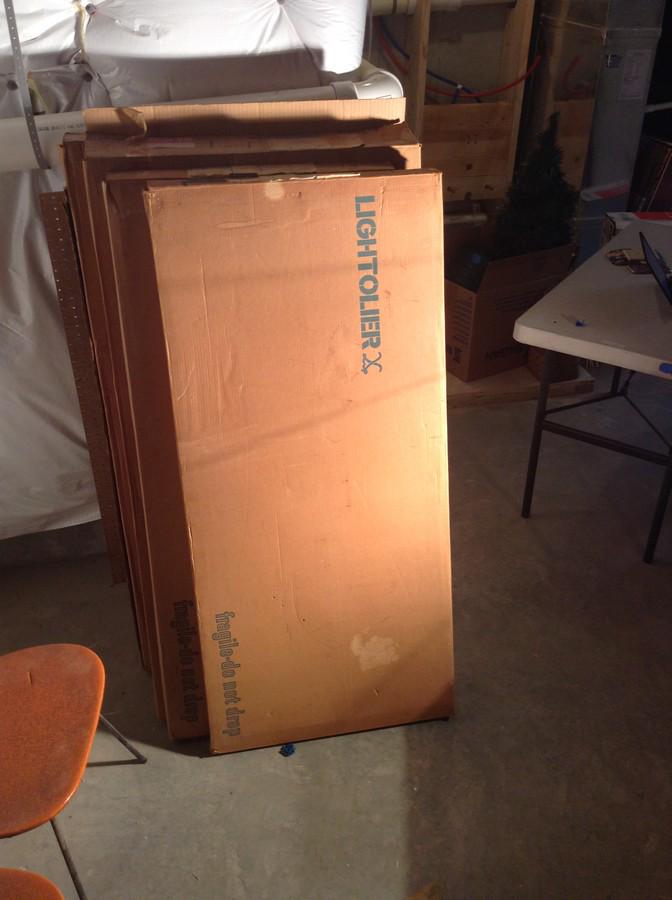 Lightolier 2x4 oak lighting system lot of two (1 of 1)