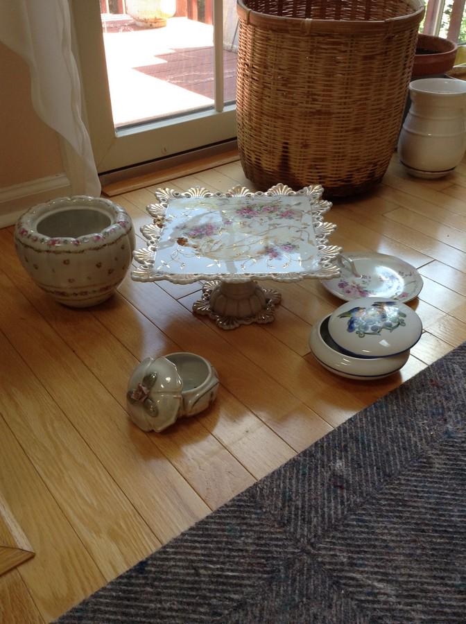 vintage cake plate, trinket box and more (1 of 1)