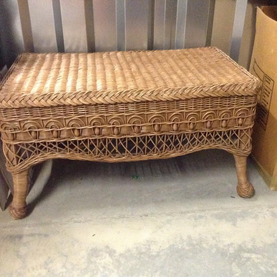 wicker bench: wicker bench