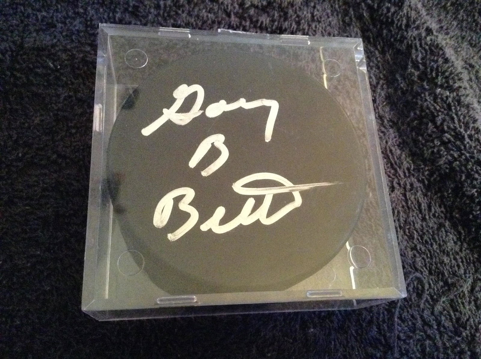Gary Bettman NHL commissioner signed hockey puck: Gary Bettman NHL commissioner signed hockey puck