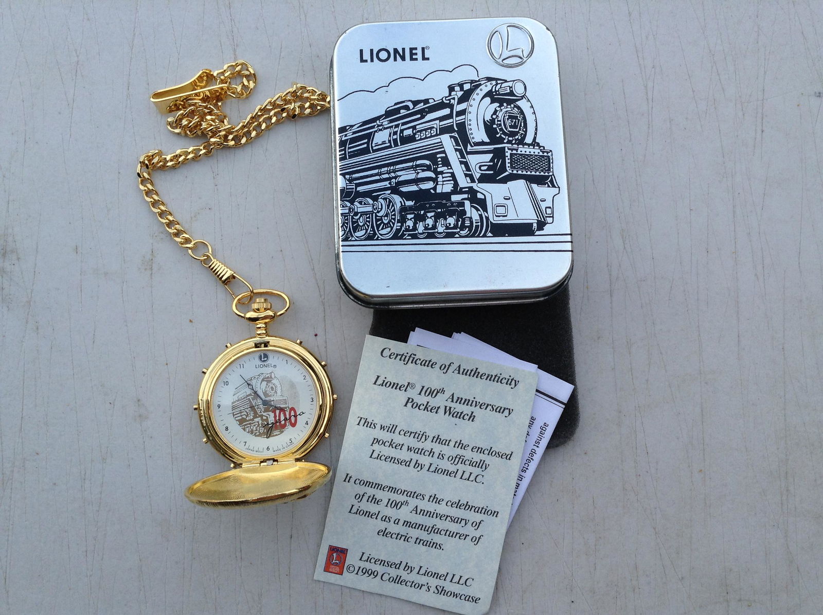 Lionel train pocket watch sale