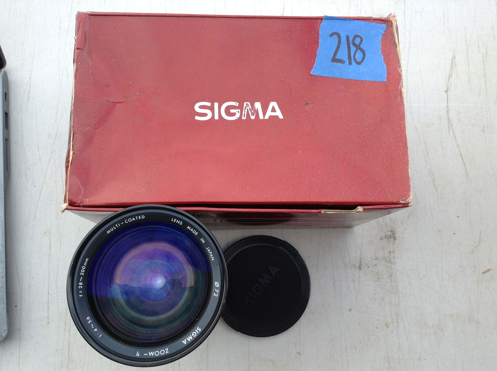 vintage Sigma Multi-Coated 200mm camera lens with box (1 of 1)