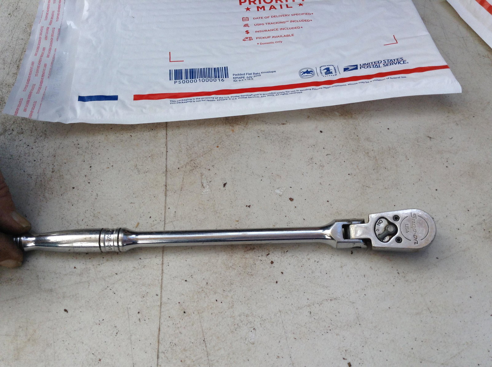 Snap on Tools 3/8 Drive Flat Head Rachet (1 of 1)