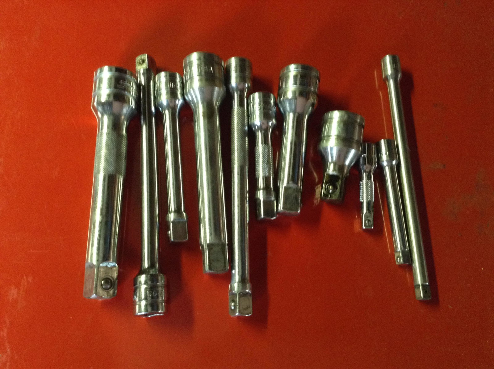 Snap on tools 3/8 drive 1/4 & 1/2 drive extensions (1 of 1)