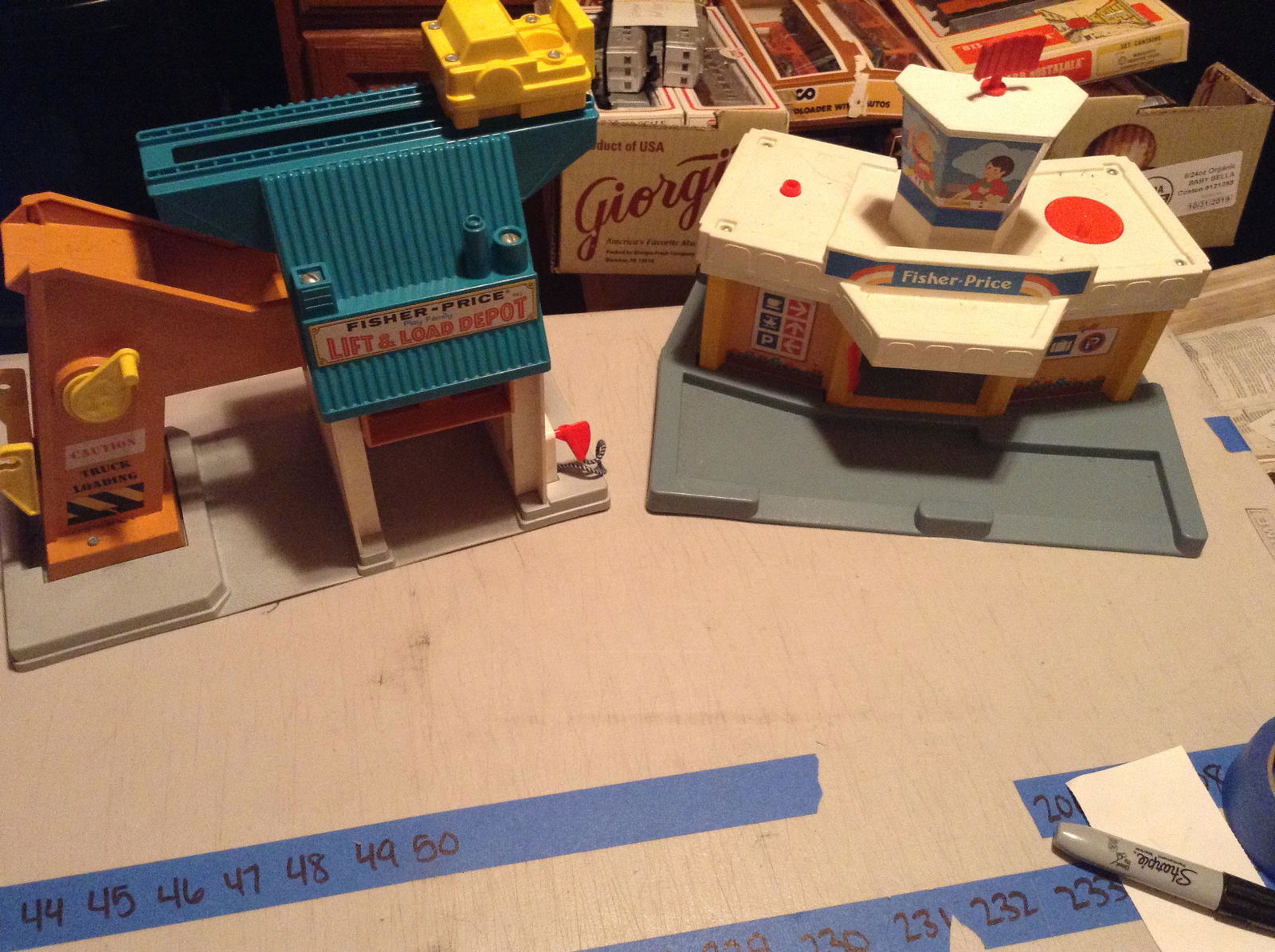 lot of two fisher price playset toys (1 of 1)