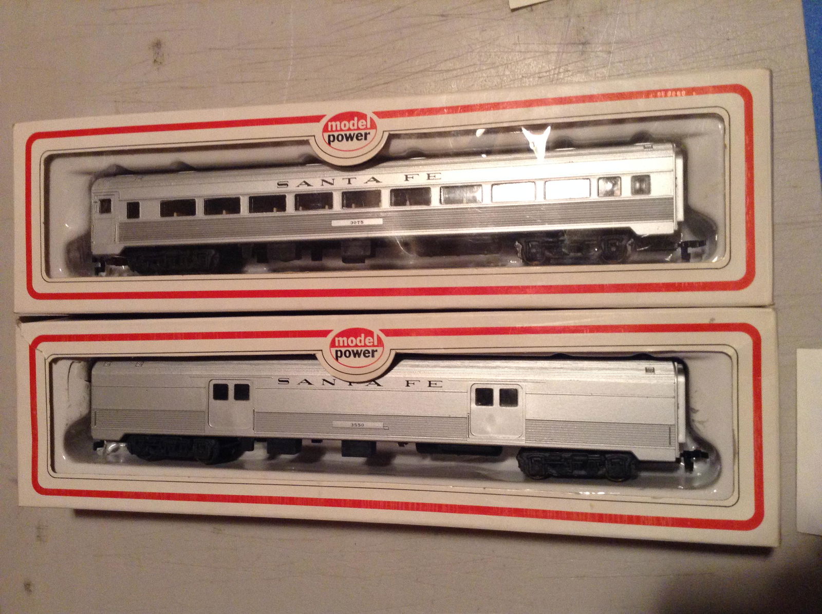 lot of two model power ho train cars (1 of 1)