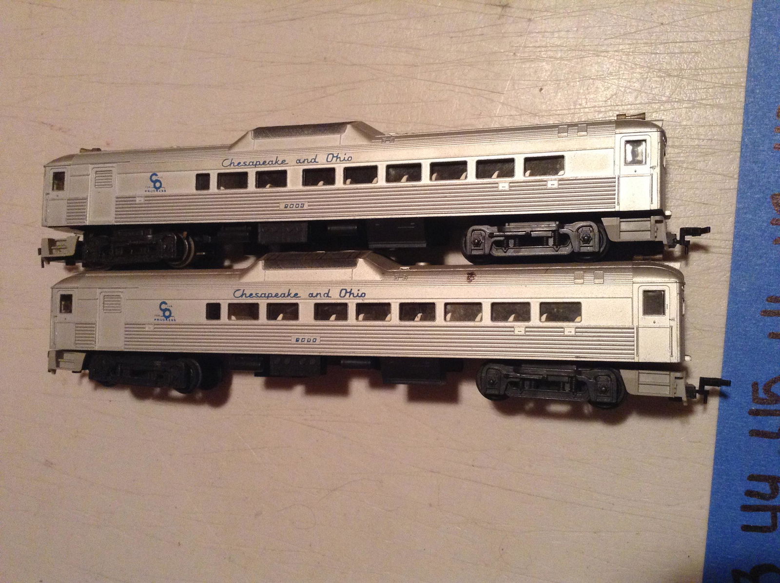 Duaa lot of two Chesapeake and Ohio power unit cars: Duaa lot of two Chesapeake and Ohio power unit cars