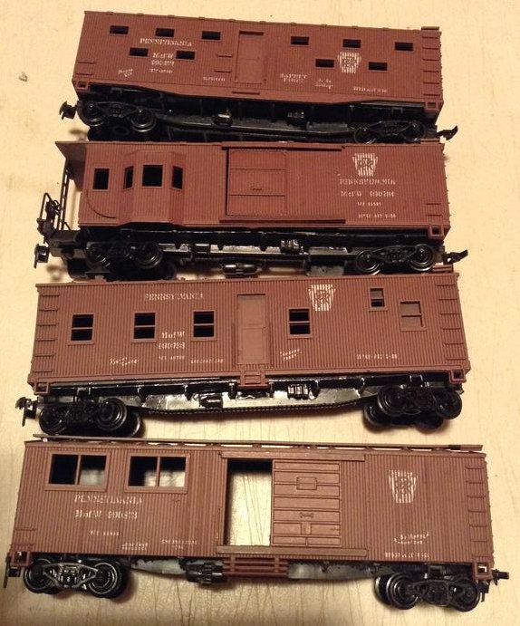 lot of four car works trains PRR: lot of four car works trains PRR