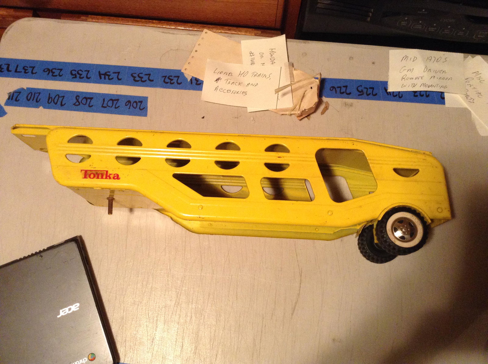 Tonka car carrier, trailer only: Tonka car carrier, trailer only