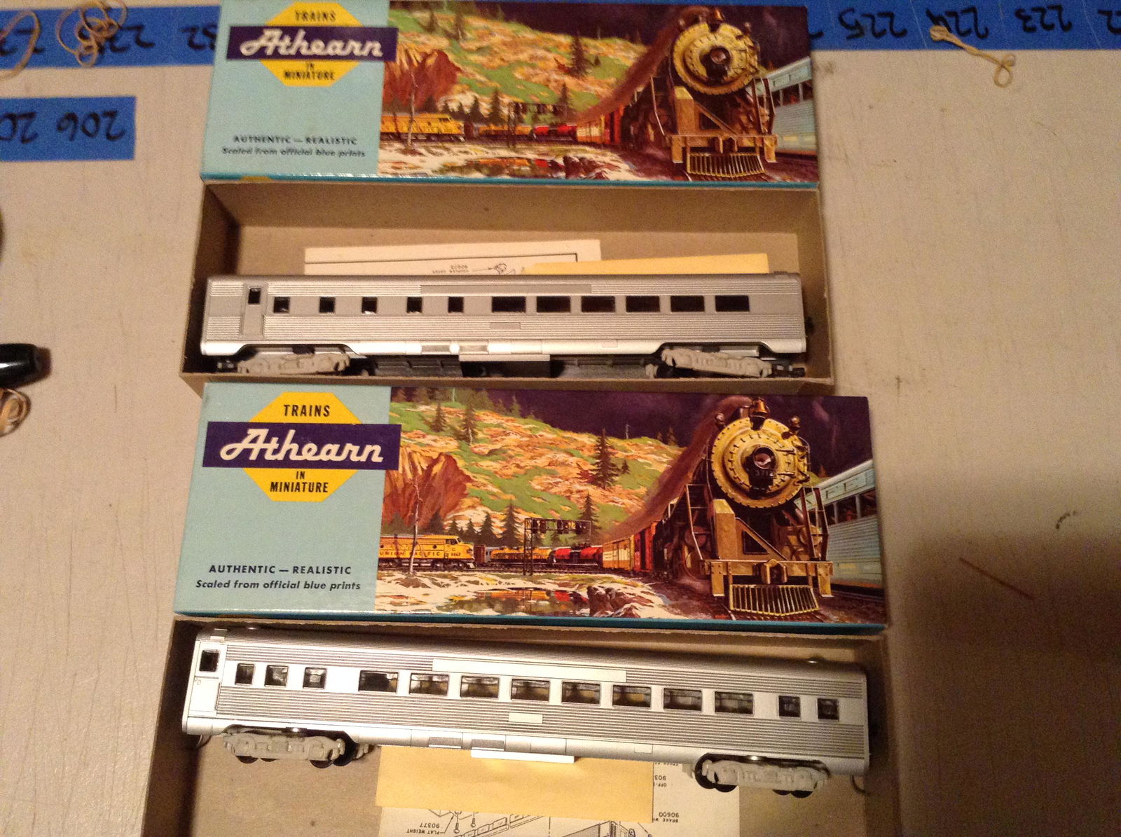 lot of two Athearn train models (1 of 1)