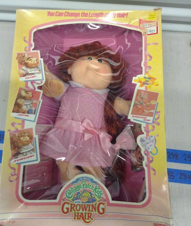 Coleco Cabbage Patch Kids, Growing Hair doll in the box (1 of 1)